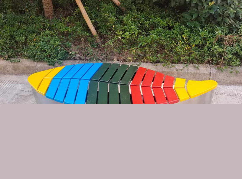 彩色樹葉形座椅